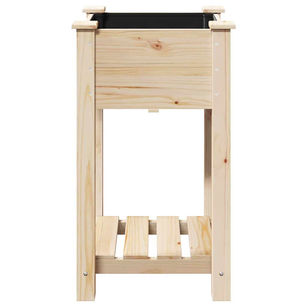 Vaso de Jardim Bege 45 x 45 x 76.5 cm Madeira maciça de abeto