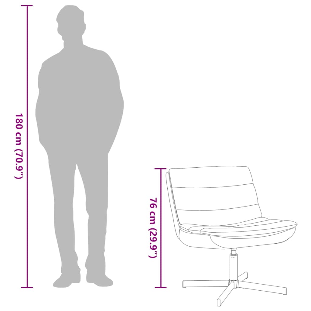 Cadeira giratória Vinho Vermelho 63 x 75 x 76 cm PU