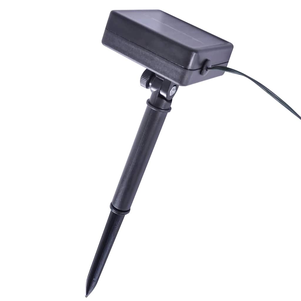 Bolas artificiais de buxo com luzes LED 2 pcs verde 22 cm