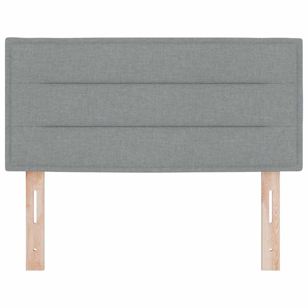 Cabeceira Outros com cabeceira Cinzento-claro 90 cm tecido