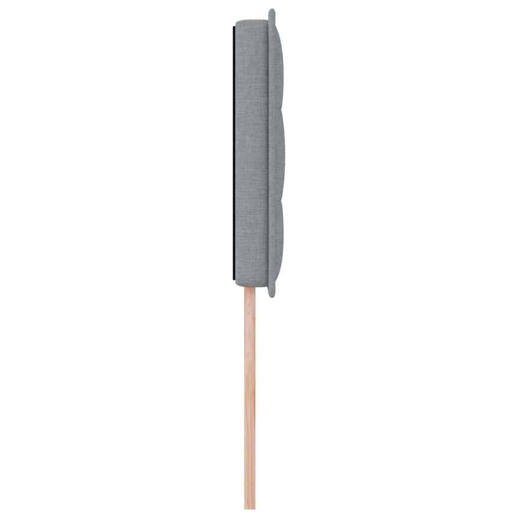Cabeceira Outros com cabeceira Cinzento-claro 90 cm tecido