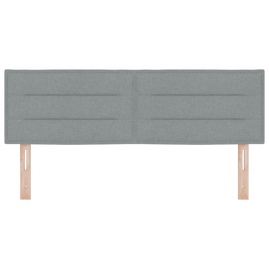 Cabeceira Outros com cabeceira Cinzento-claro 140 cm tecido