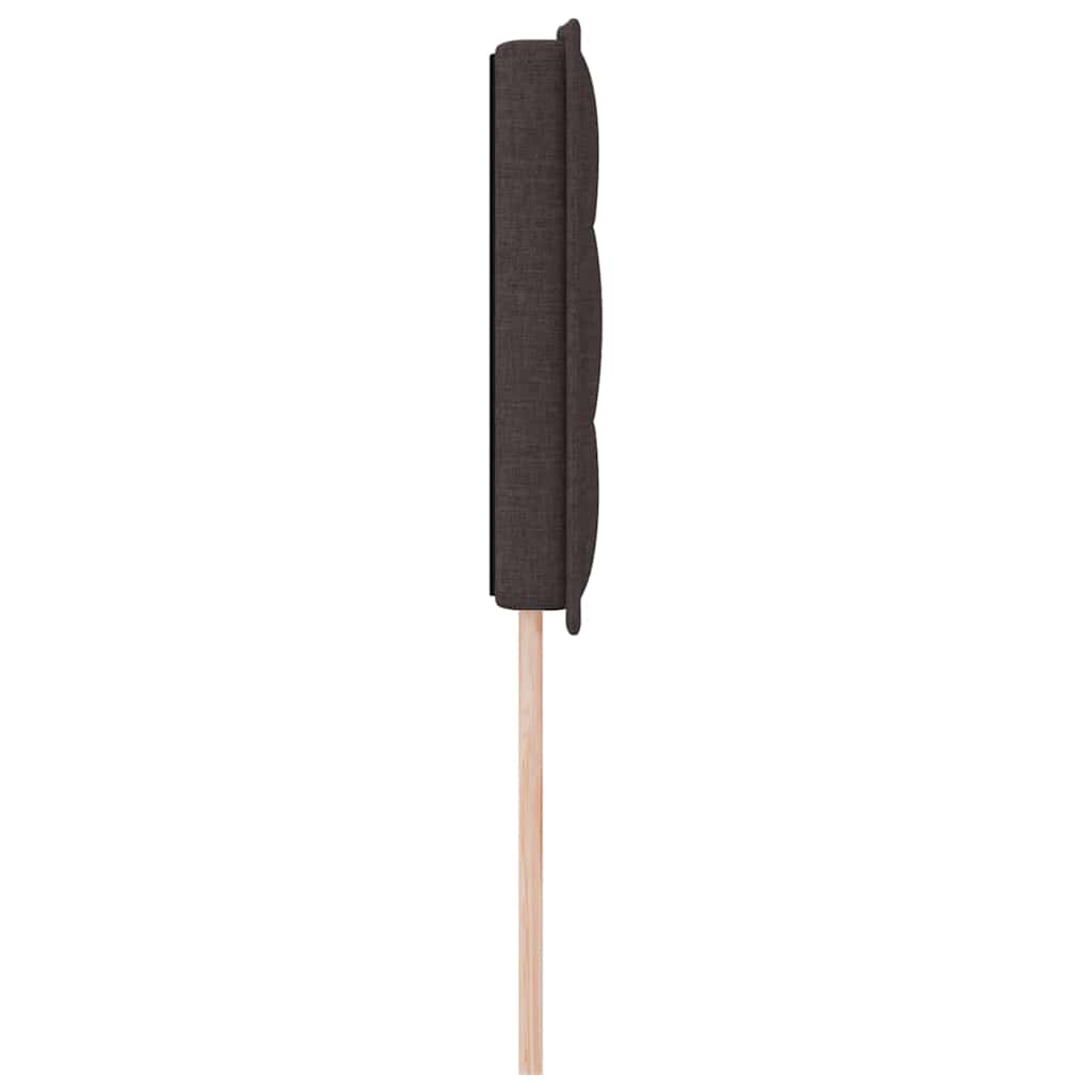 Cabeceira Outros com cabeceira Castanho escuro 140 cm tecido
