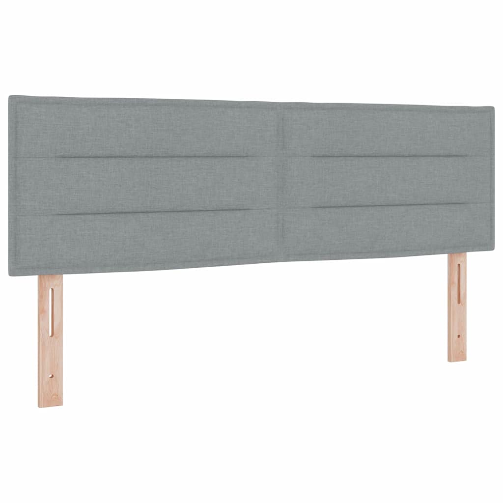 Cabeceira Outros com cabeceira Cinzento-claro 160 cm tecido