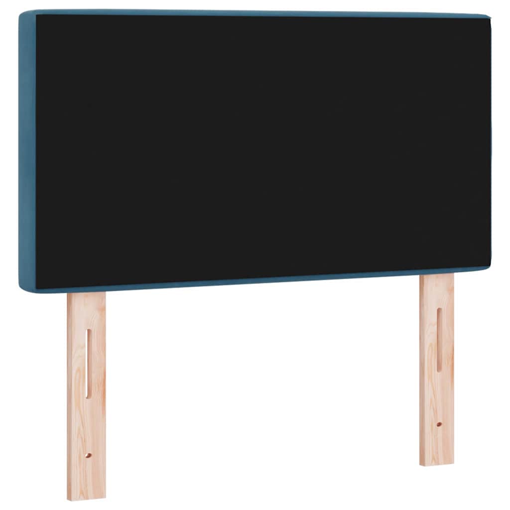Cabeceira de Veludo Losangos Manual Azul escuro 80 cm Veludo