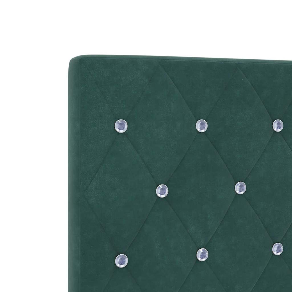 Cabeceira de Veludo Losangos Manual Verde-escuro 100 cm Veludo