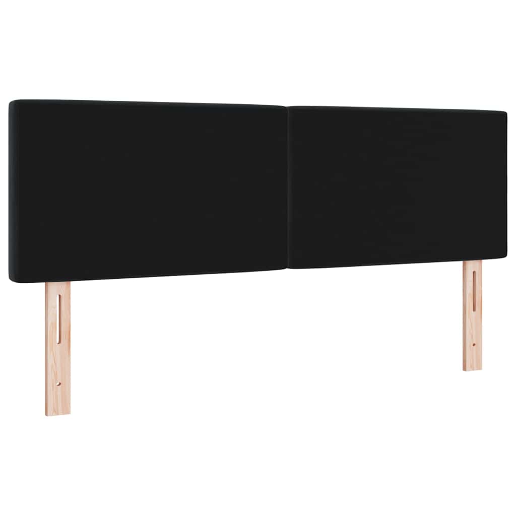 Cabeceira de Veludo Losangos com cabeceira Preto 140 cm Veludo