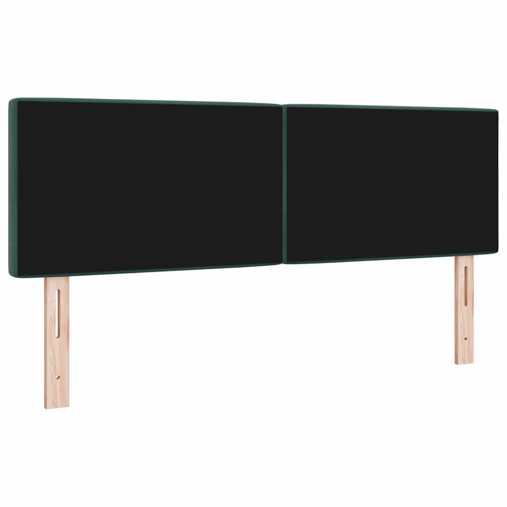 Cabeceira de Veludo Losangos Manual Verde-escuro 140 cm Veludo