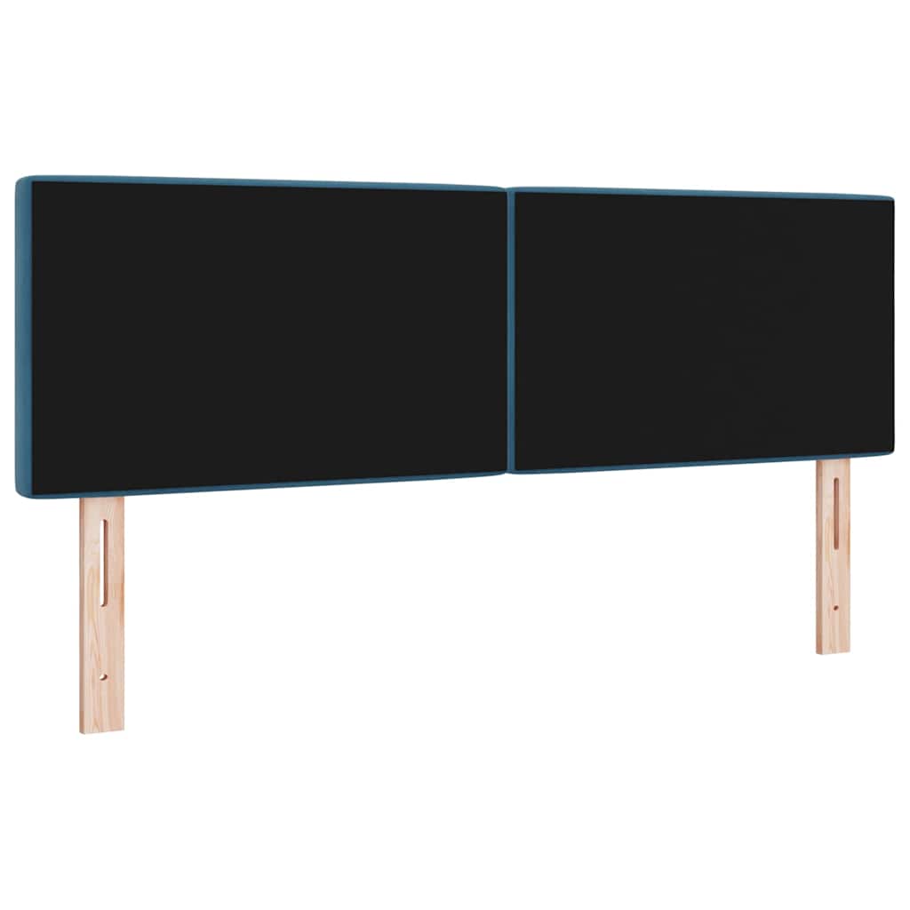 Cabeceira de Veludo Losangos Manual Azul escuro 140 cm Veludo