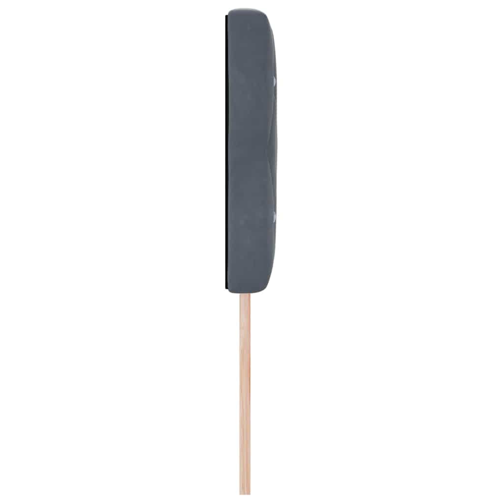 Cabeceira de Veludo Losangos Manual Cinza Escuro 160 cm Veludo