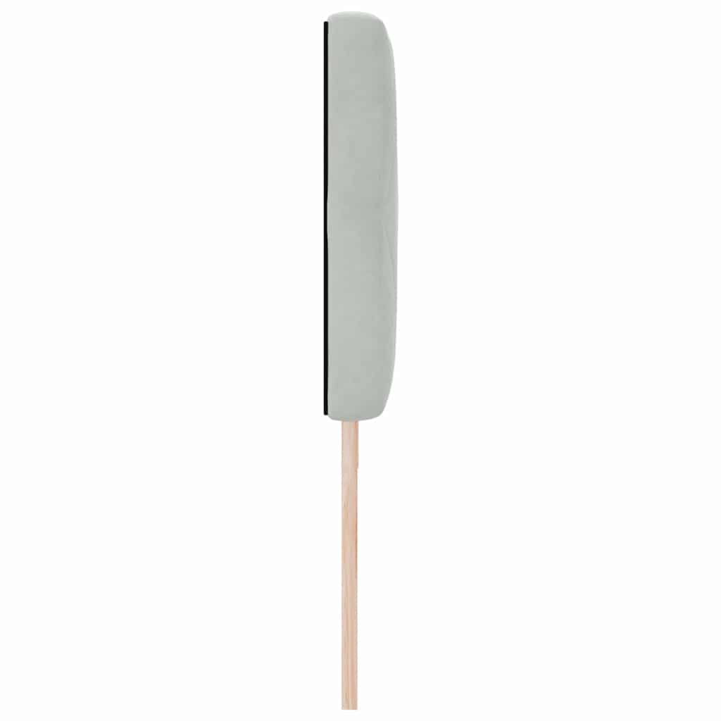 Cabeceira de Veludo Losangos Cinzento-claro 180 cm Veludo