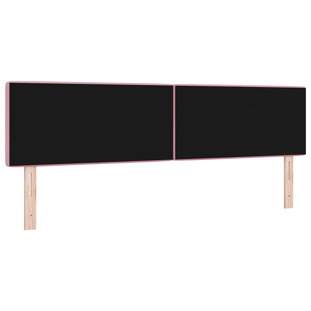 Cabeceira de Veludo Losangos com cabeceira Rosa 180 cm Veludo
