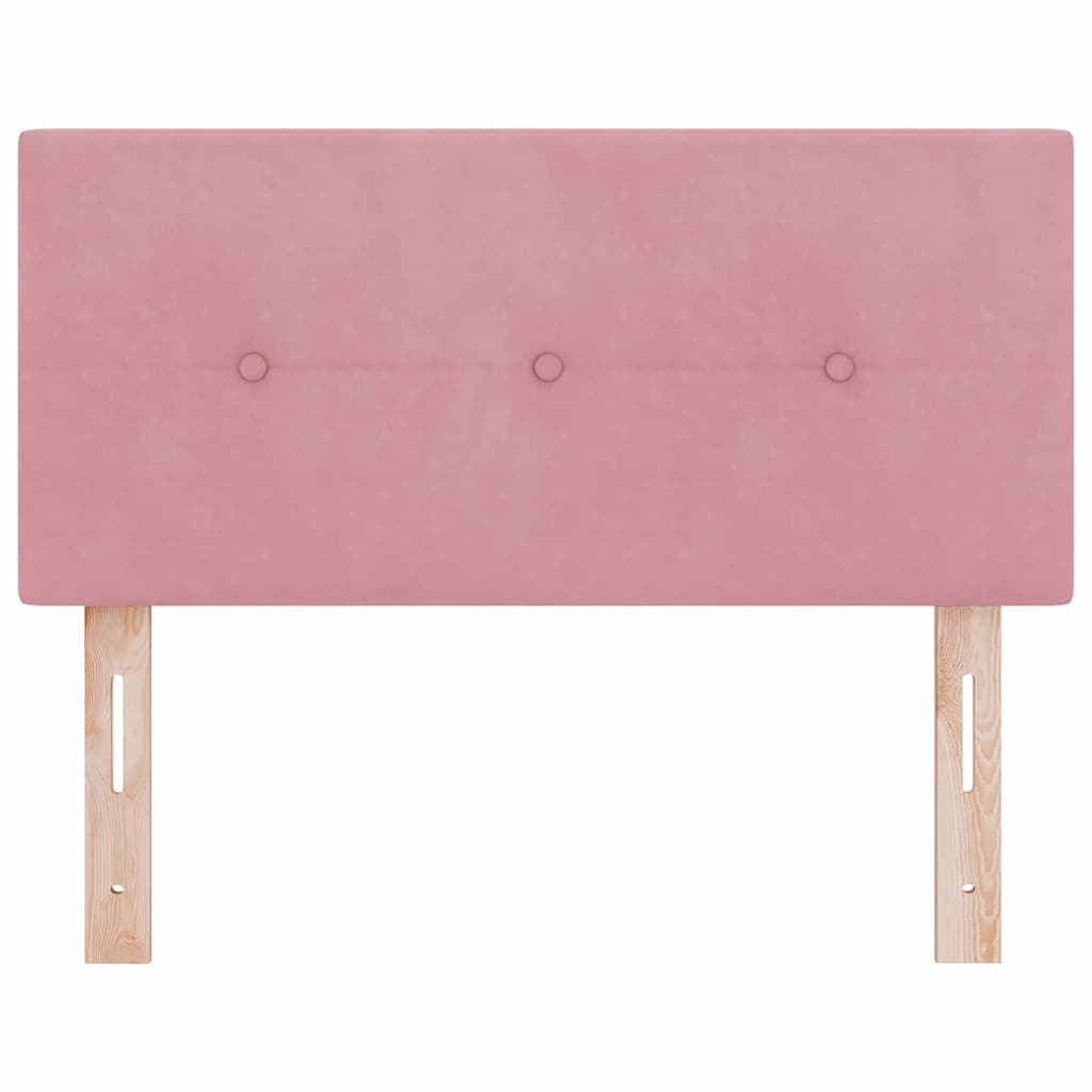 Cabeceira Montado na parede com cabeceira Rosa 80 cm Veludo