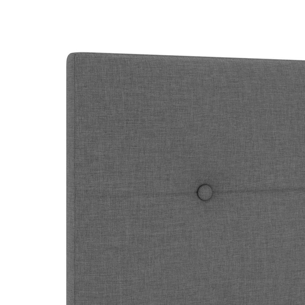 Cabeceira com cabeceira Manual Cinzento escuro 90 cm tecido
