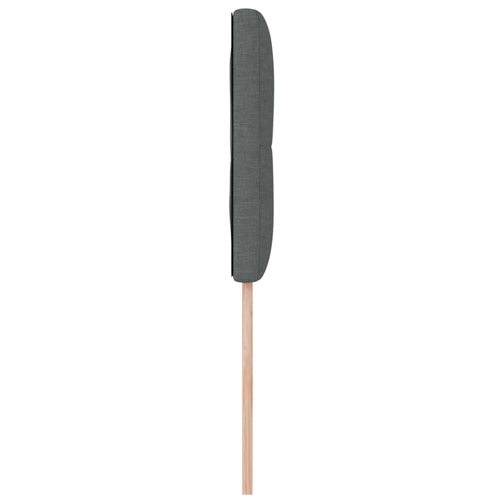 Cabeceira com cabeceira Manual Cinzento escuro 90 cm tecido