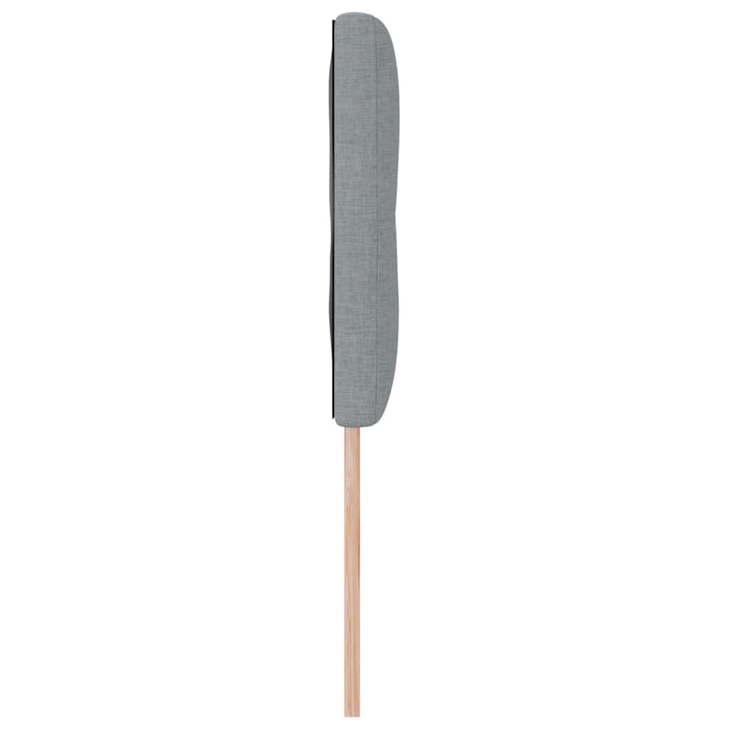 Cabeceira com cabeceira Manual Cinzento-claro 160 cm tecido