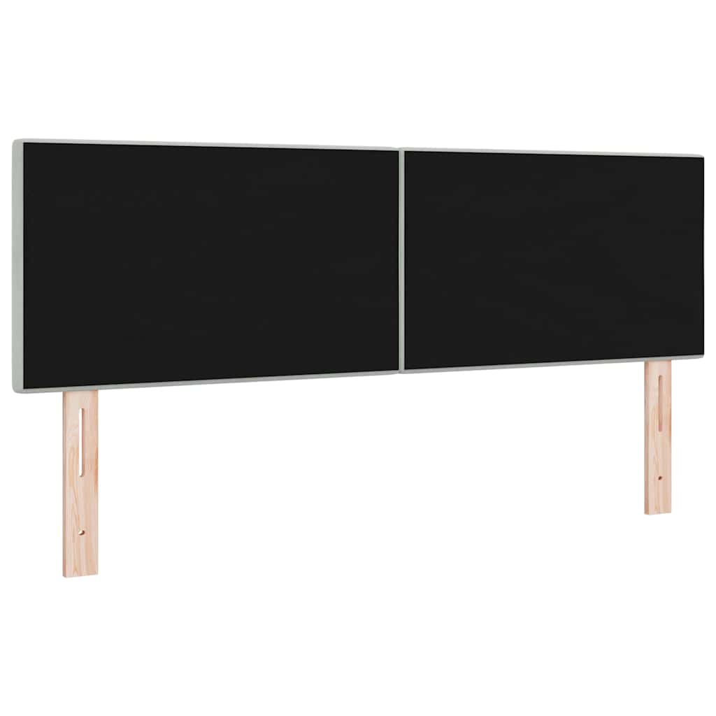 Cabeceira Montado na parede Manual Cinzento-claro 160 cm Veludo