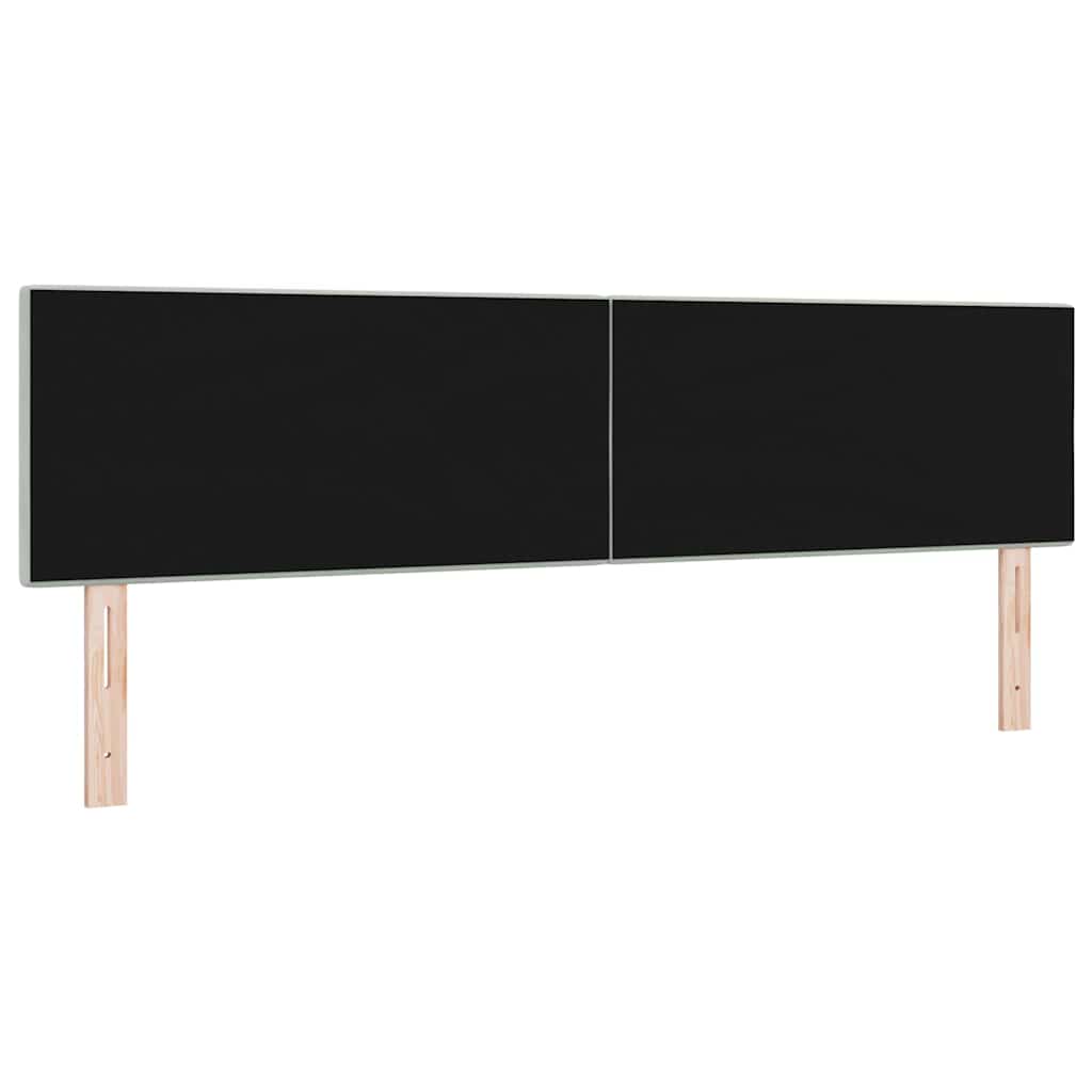 Cabeceira Montado na parede Manual Cinzento-claro 180 cm Veludo