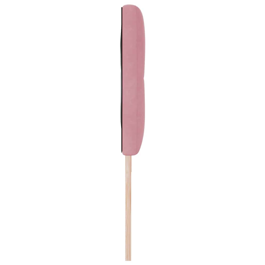 Cabeceira Montado na parede com cabeceira Rosa 180 cm Veludo