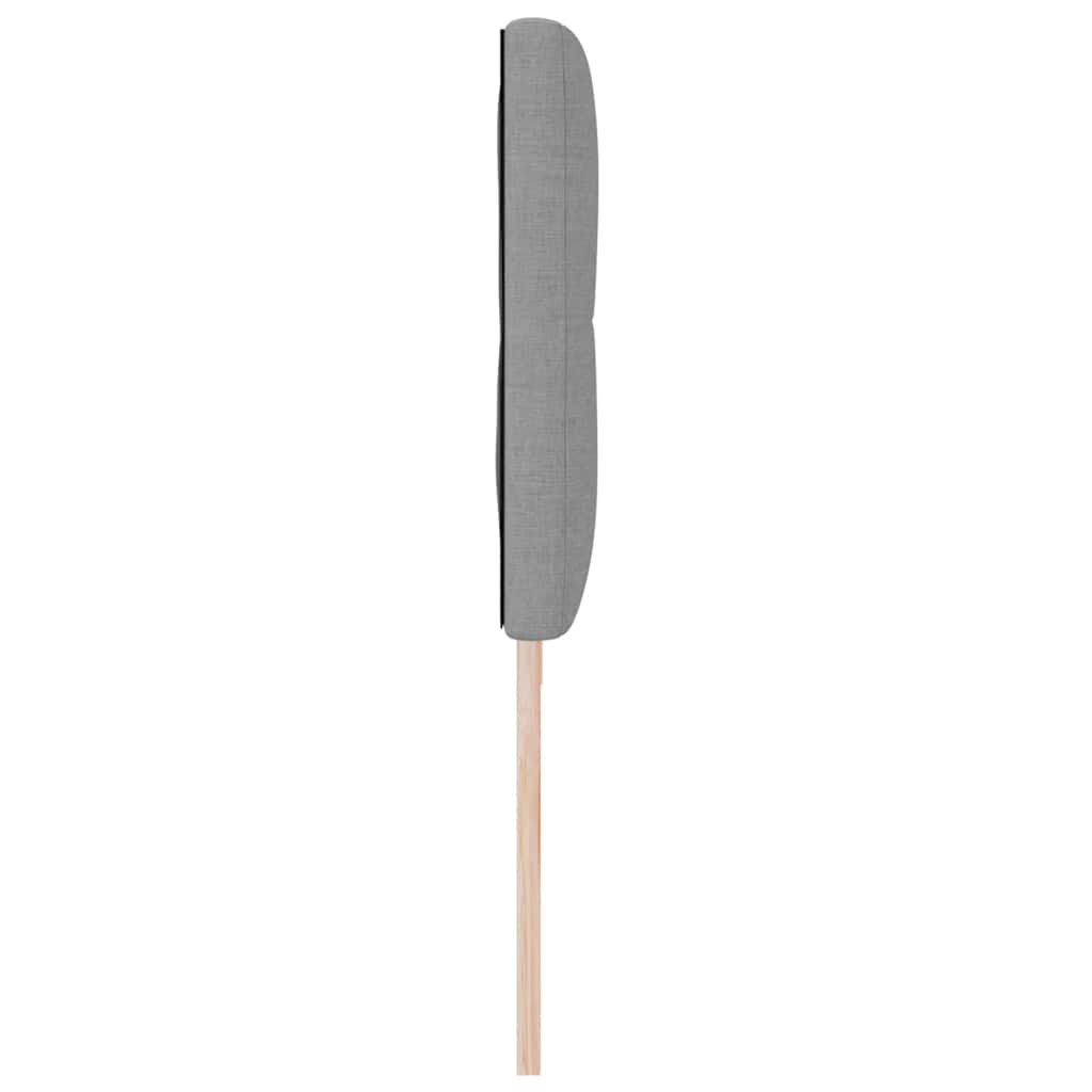 Cabeceira com cabeceira Manual Cinzento-claro 200 cm tecido