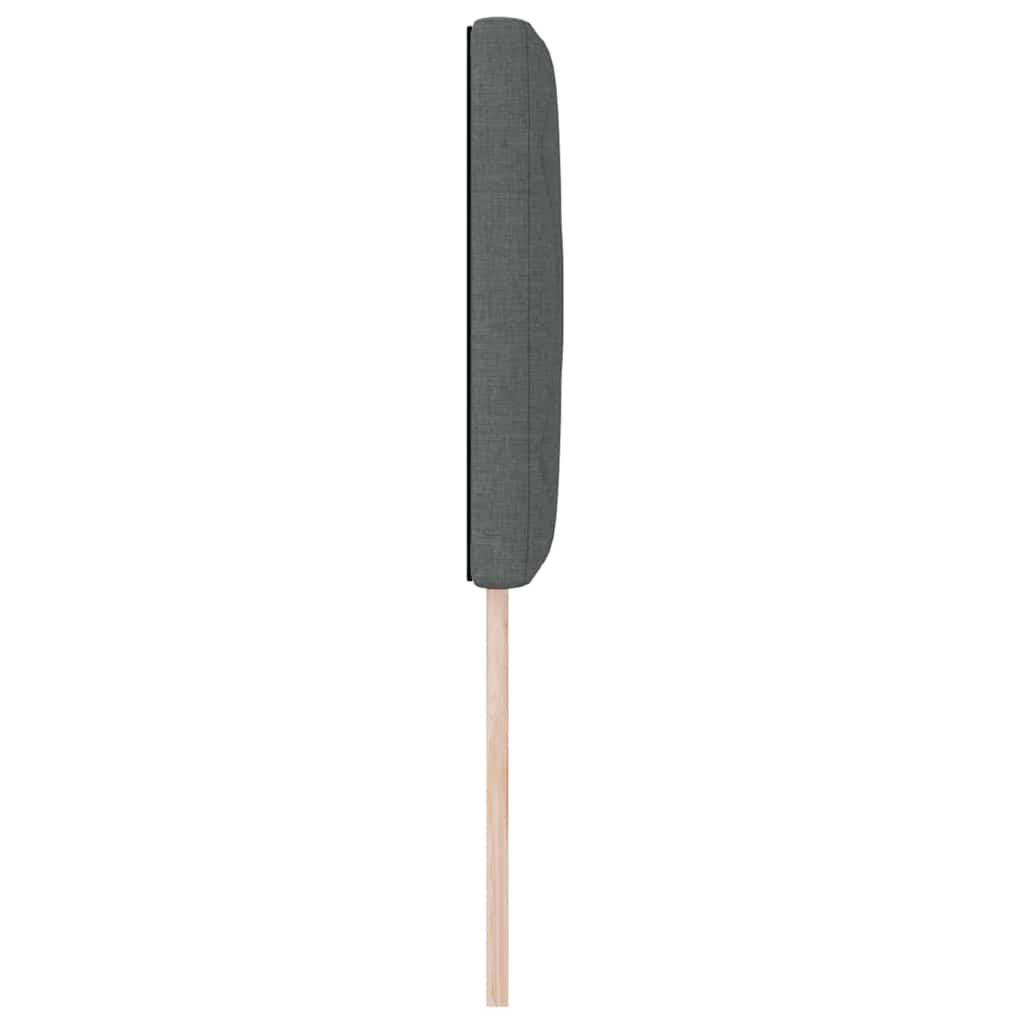 Cabeceira de Tecido Geométrico Cinza Escuro 80 cm tecido