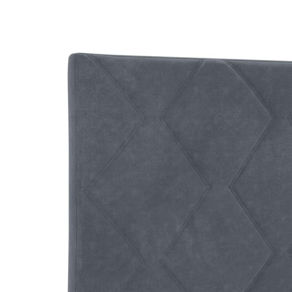 Cabeceira Montado na parede Manual Cinzento escuro 80 cm Veludo