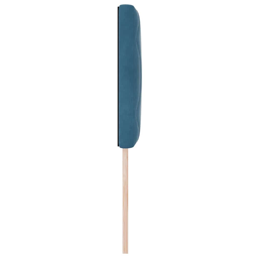 Cabeceira Montado na parede Geométrico Azul escuro 80 cm Veludo