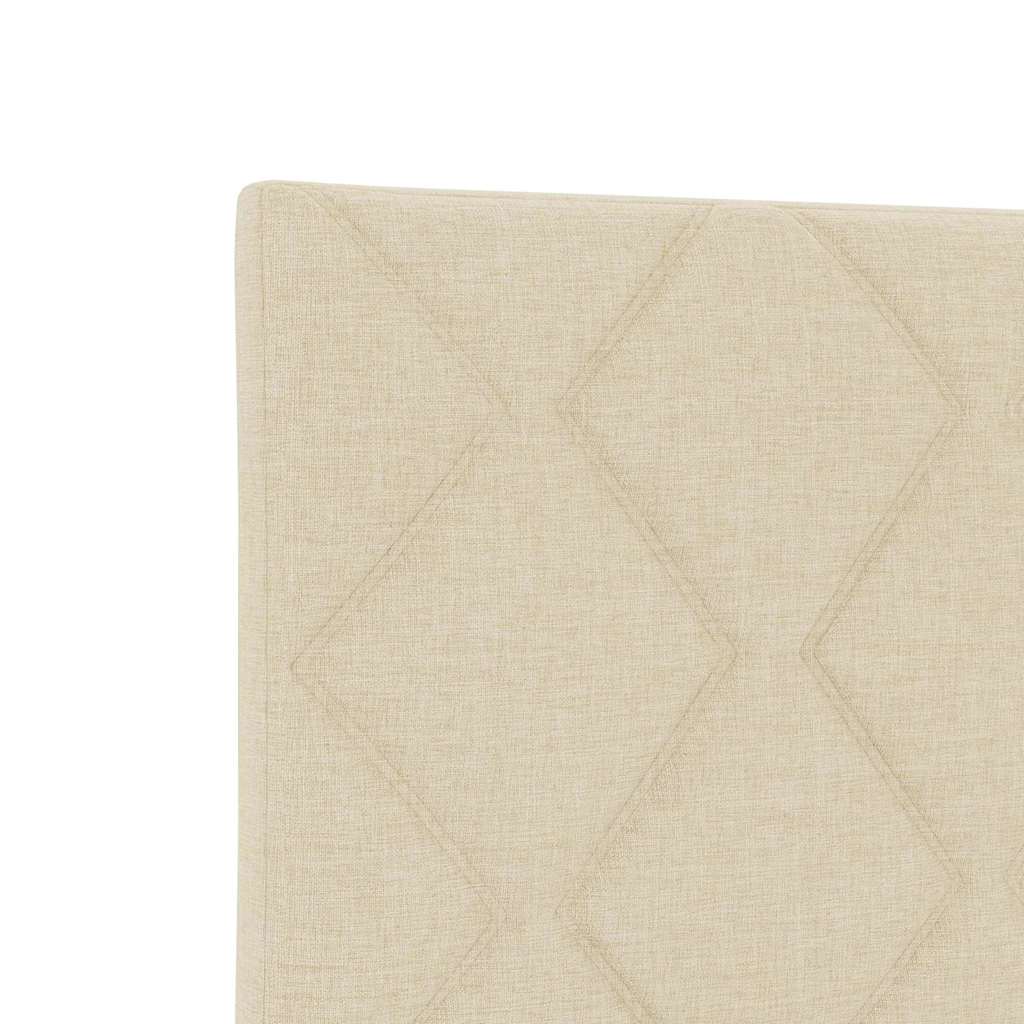 Cabeceira de Tecido Geométrico com cabeceira Creme 90 cm tecido