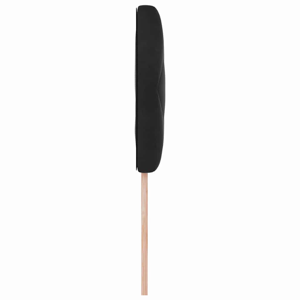 Cabeceira Montado na parede Geométrico Preto 90 cm Veludo