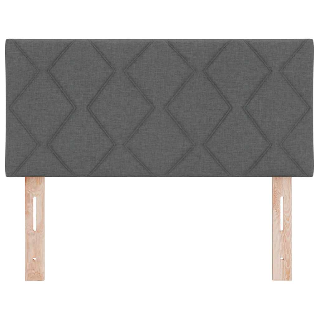 Cabeceira de Tecido Geométrico Cinza Escuro 100 cm tecido