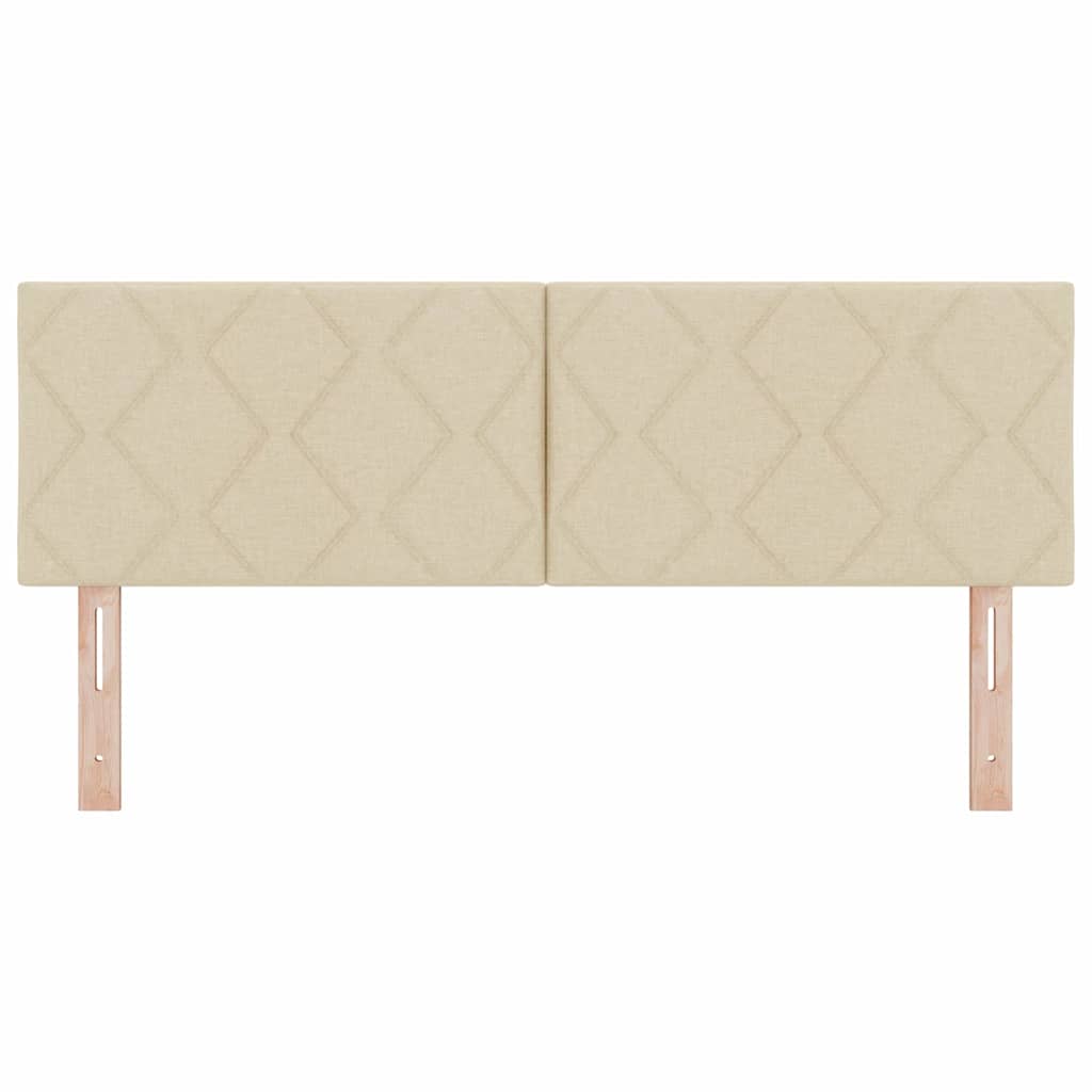 Cabeceira de Tecido Geométrico Creme 144 cm tecido