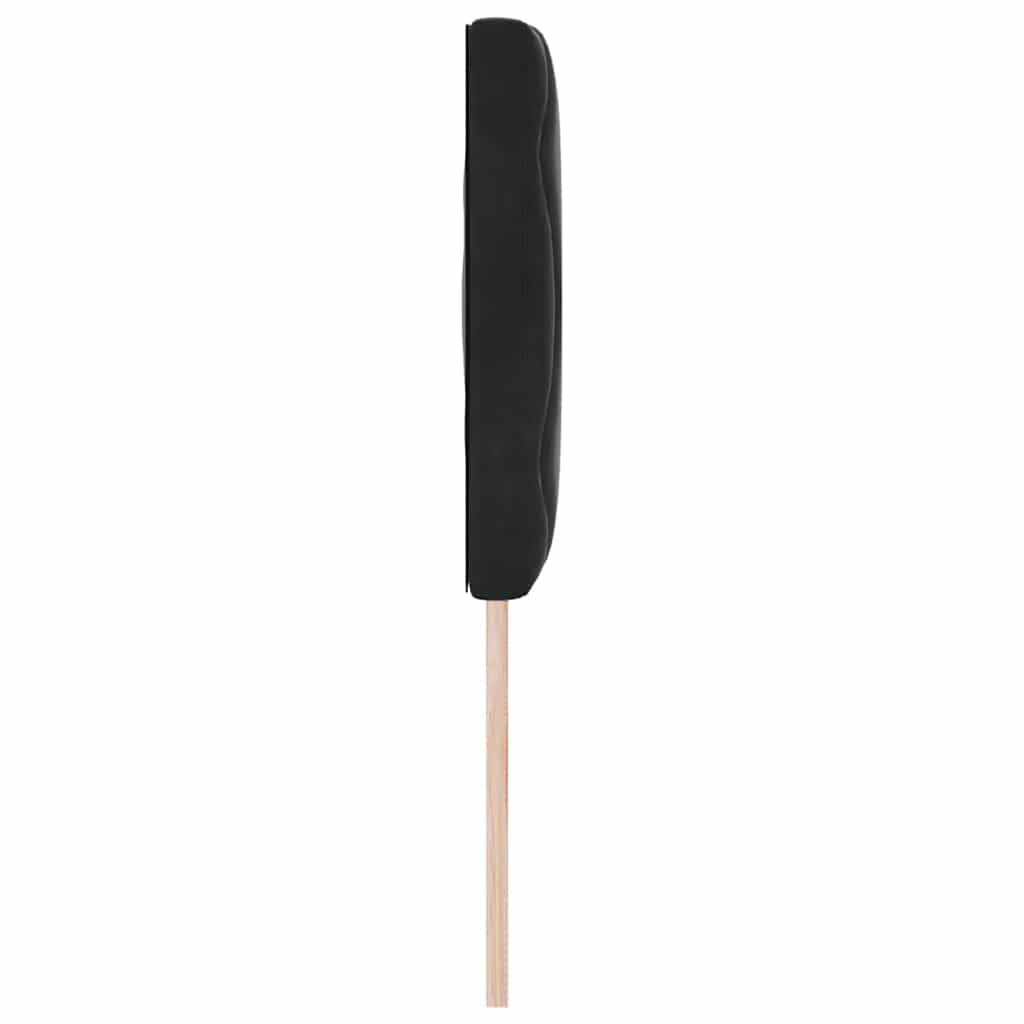 Cabeceira Montado na parede Geométrico Preto 144 cm Veludo