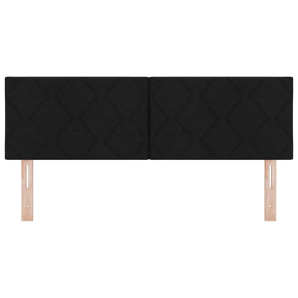 Cabeceira de Tecido Geométrico Preto 160 cm tecido