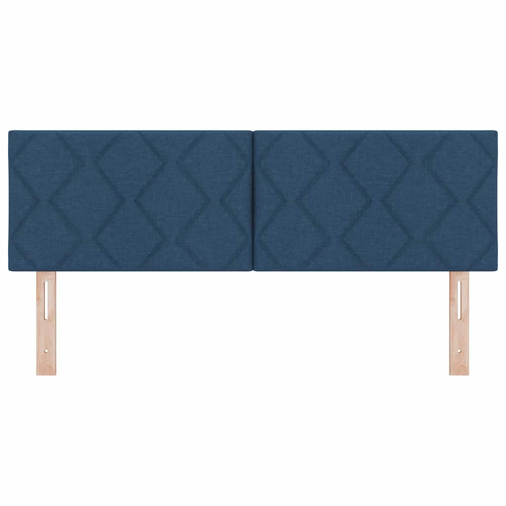 Cabeceira de Tecido Geométrico com cabeceira Azul 160 cm tecido