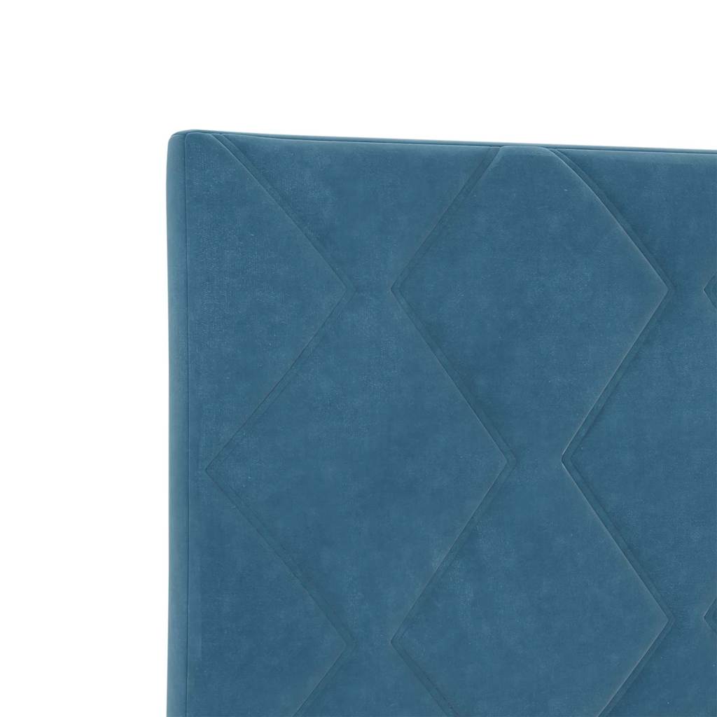 Cabeceira Montado na parede Manual Azul escuro 160 cm Veludo