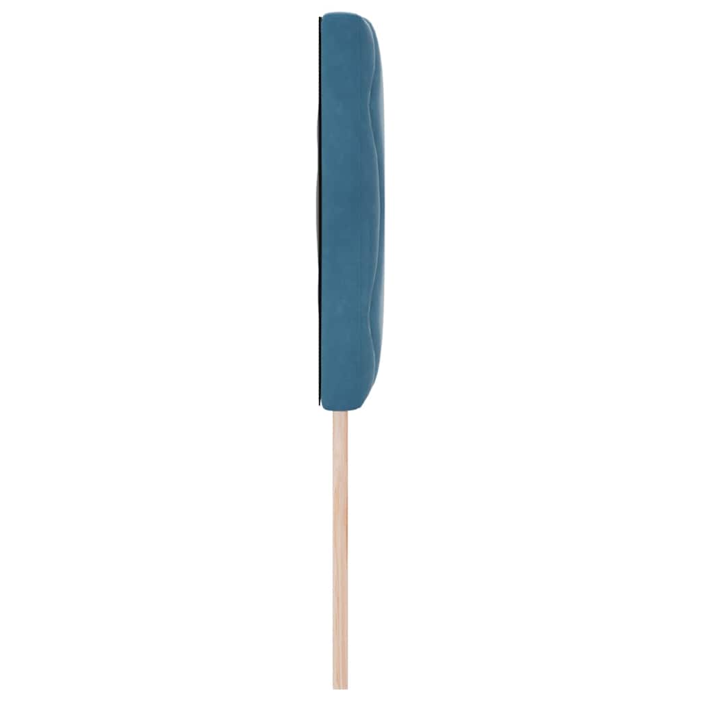 Cabeceira Montado na parede Manual Azul escuro 160 cm Veludo