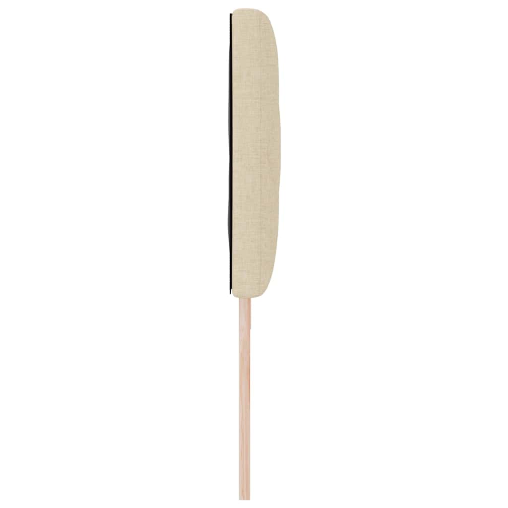 Cabeceira de Tecido Geométrico Ajustável Creme 180 cm tecido