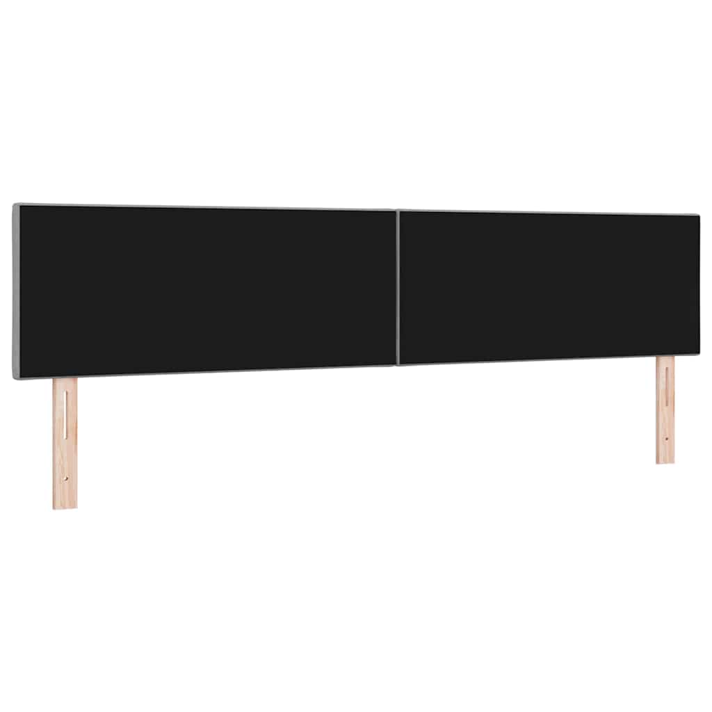 Cabeceira de Tecido Geométrico Cinzento-claro 200 cm tecido