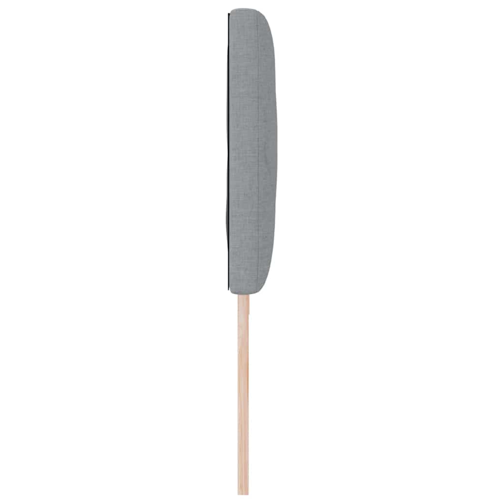 Cabeceira de Tecido Geométrico Cinzento-claro 200 cm tecido