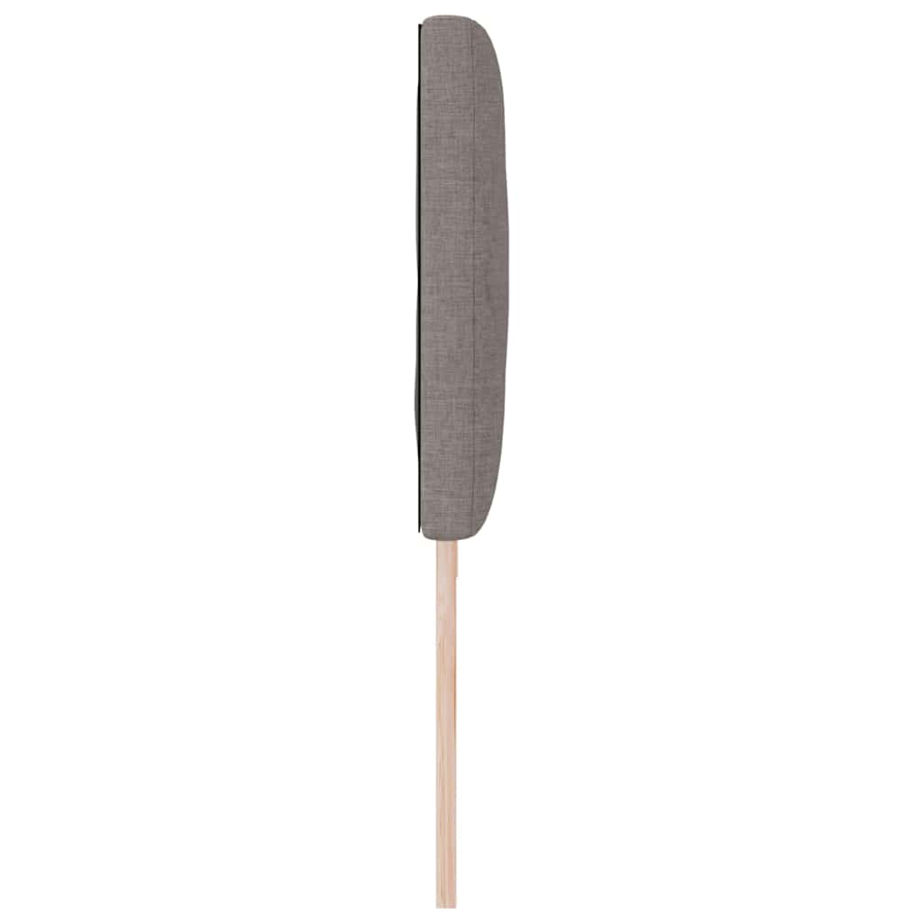 Cabeceira de Tecido Cinzento-acastanhado 200 cm tecido