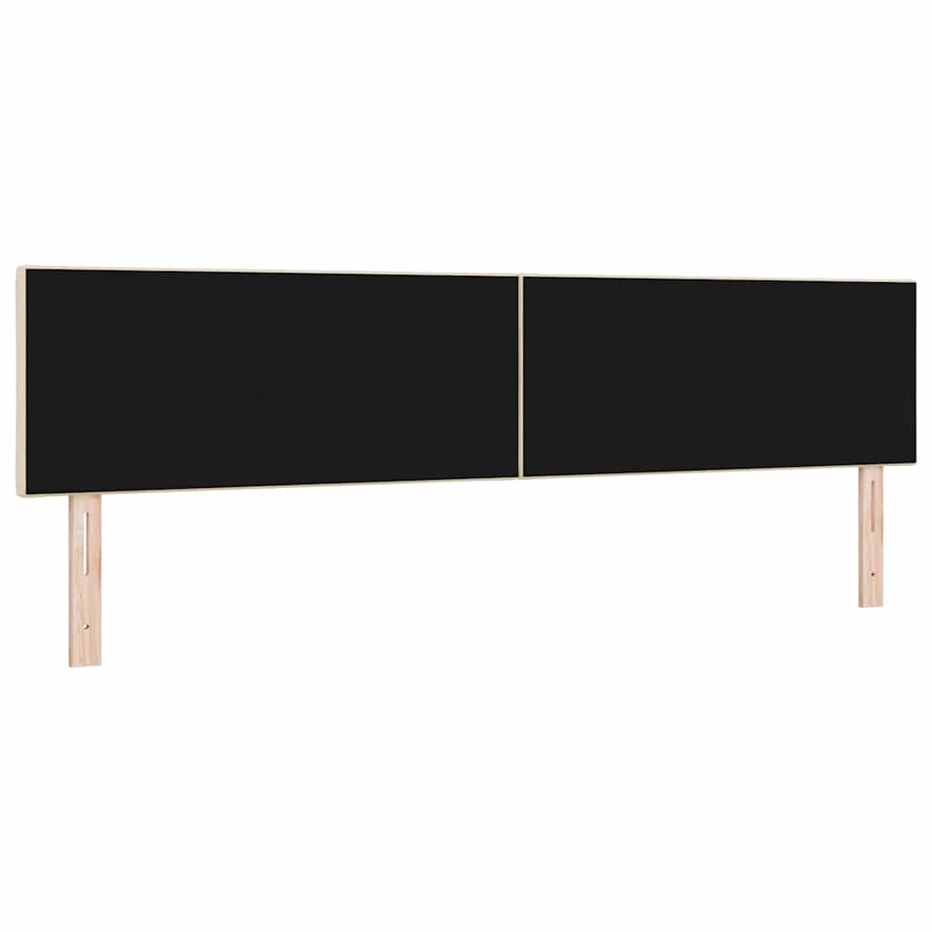 Cabeceira de Tecido Geométrico Creme 200 cm tecido