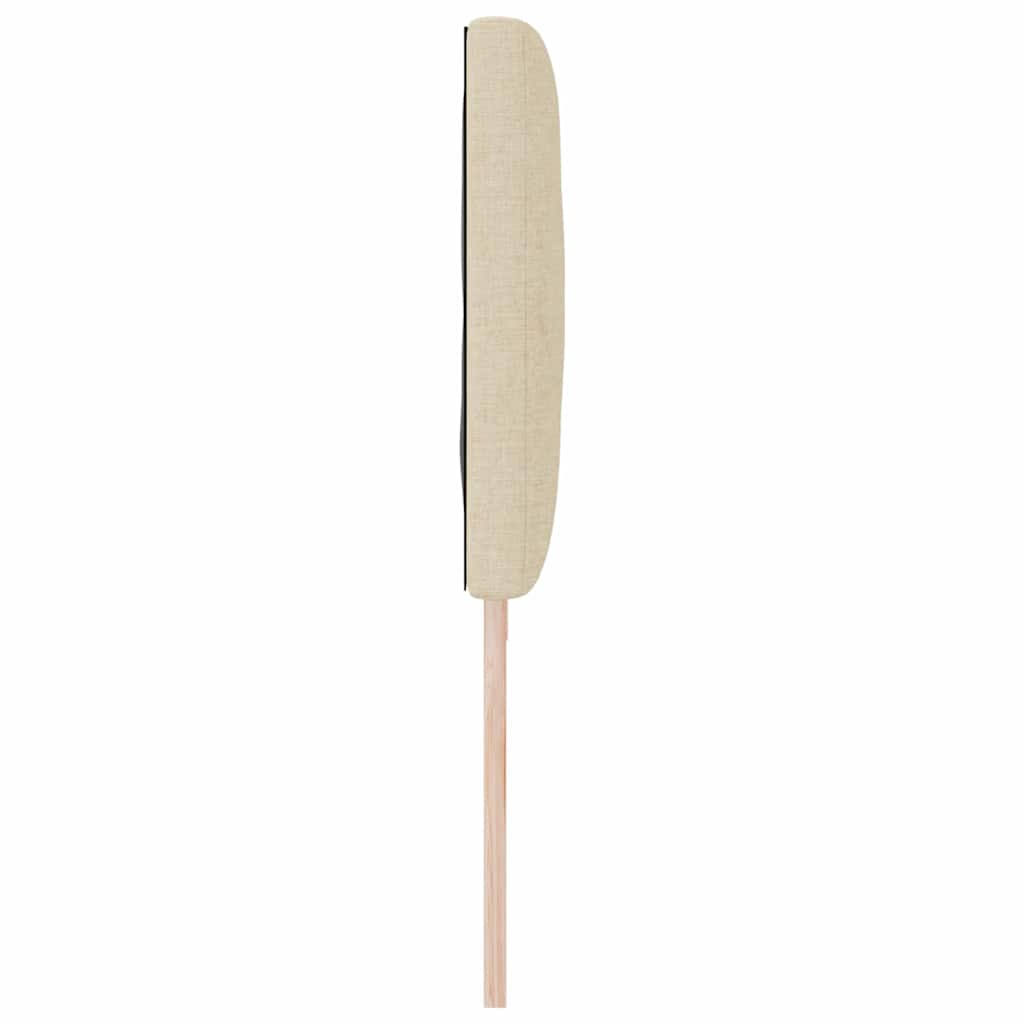 Cabeceira de Tecido Geométrico Creme 200 cm tecido