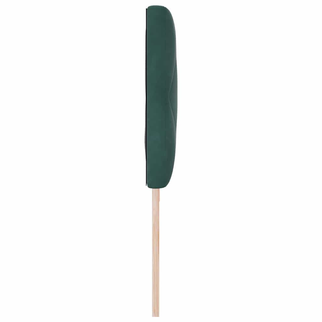 Cabeceira Montado na parede Manual Verde-escuro 200 cm Veludo