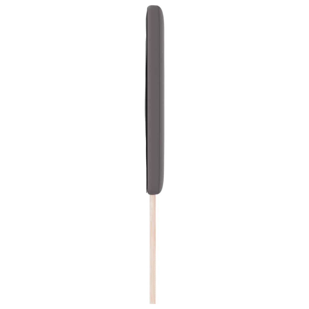 Cabeceira com luzes de tira LED Manual Cinzeto 144 cm PVC