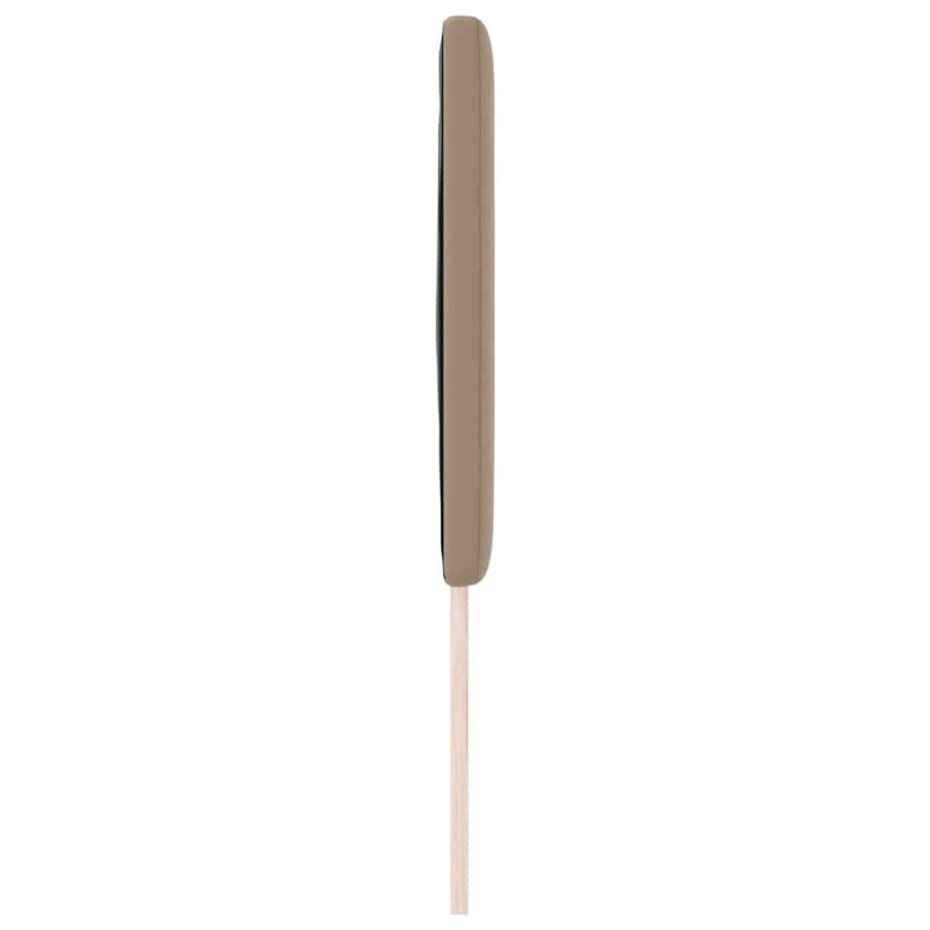 Cabeceira com luzes de tira LED Manual Cappuccino 160 cm PVC