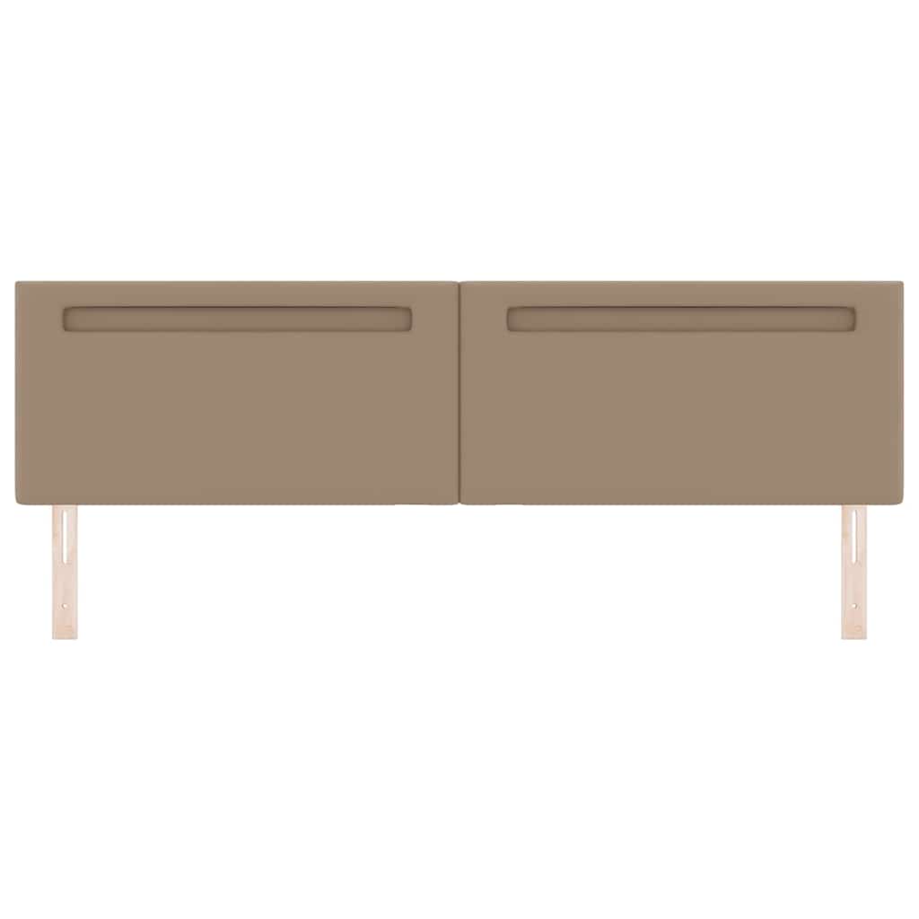 Cabeceira com luzes de tira LED Manual Cappuccino 200 cm PVC