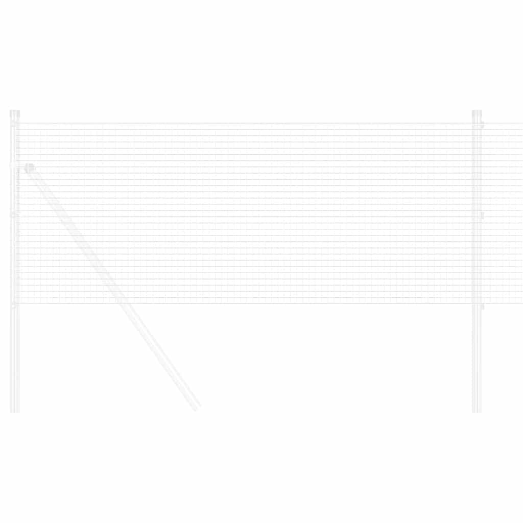 Cerca de Arame Soldado Prateado 0.8 x 10 m Aço