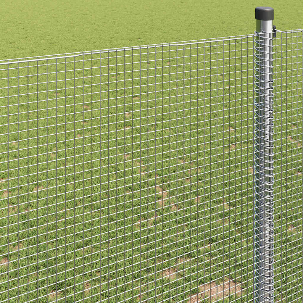 Cerca de Arame Soldado Prateado 1.4 x 10 m Aço