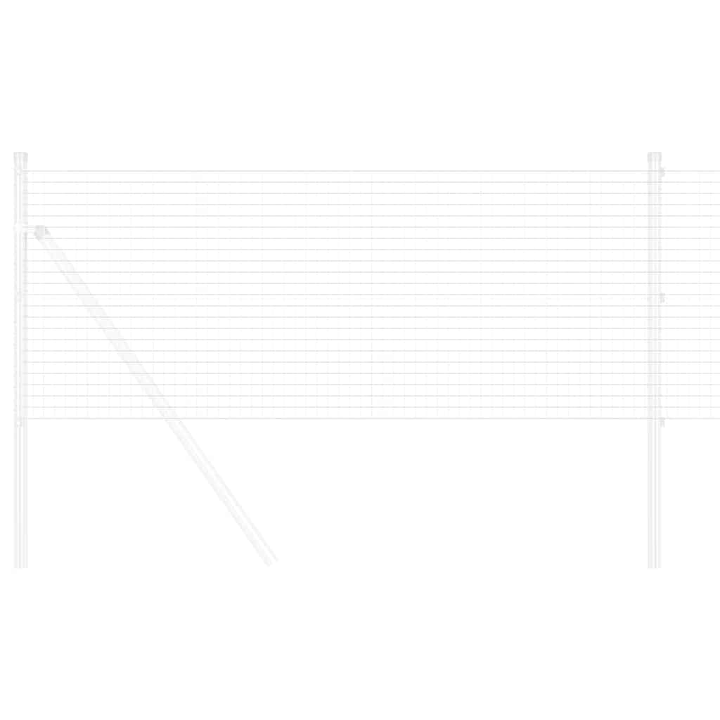 Cerca de Arame Soldado Prateado 0.4 x 25 m Aço