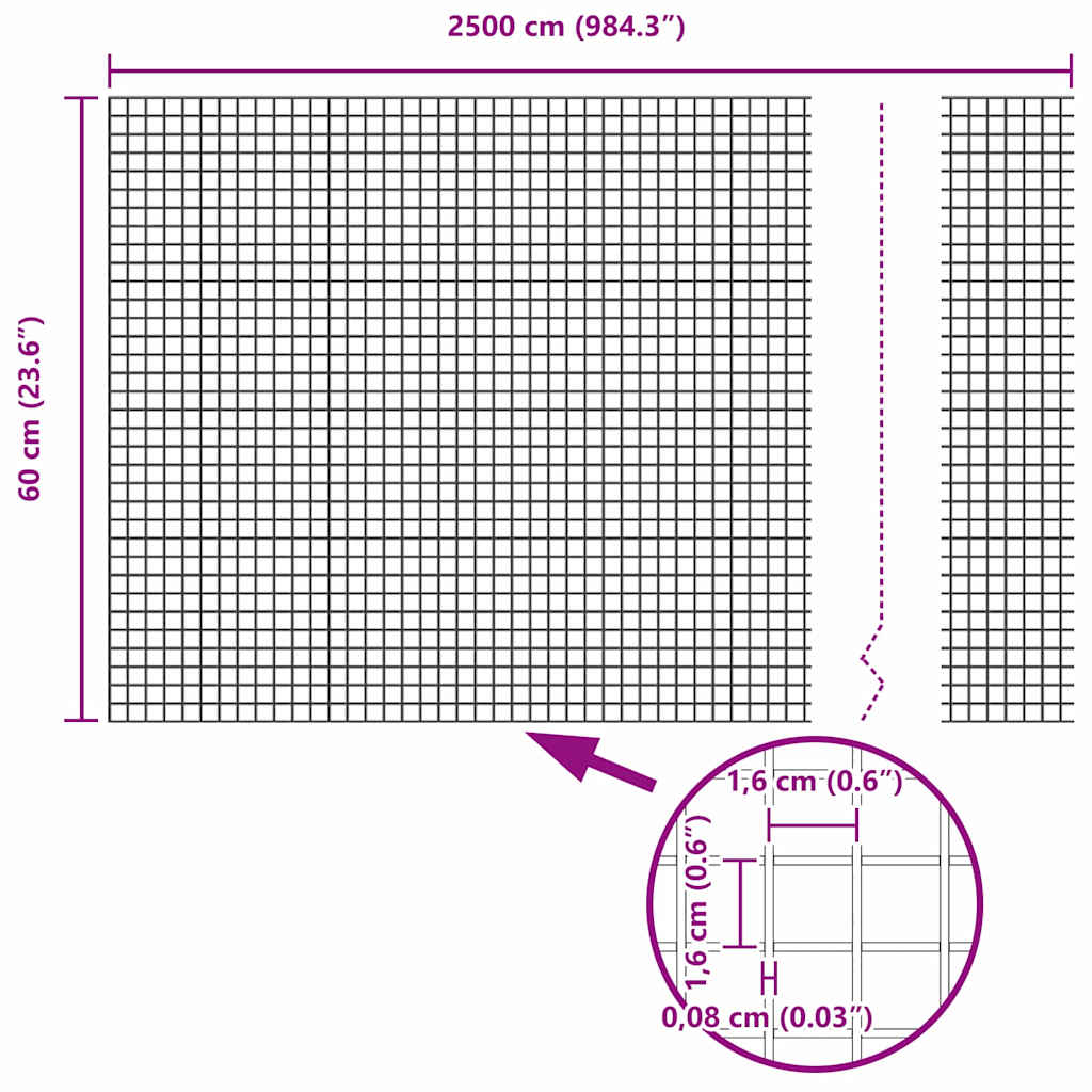 Cerca de Arame Soldado Verde 0.6 x 25 m Aço